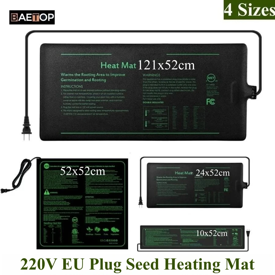 4 Sizes 220V EU Plug Seedling  - Seedling Heat Pad ulasan dan harga