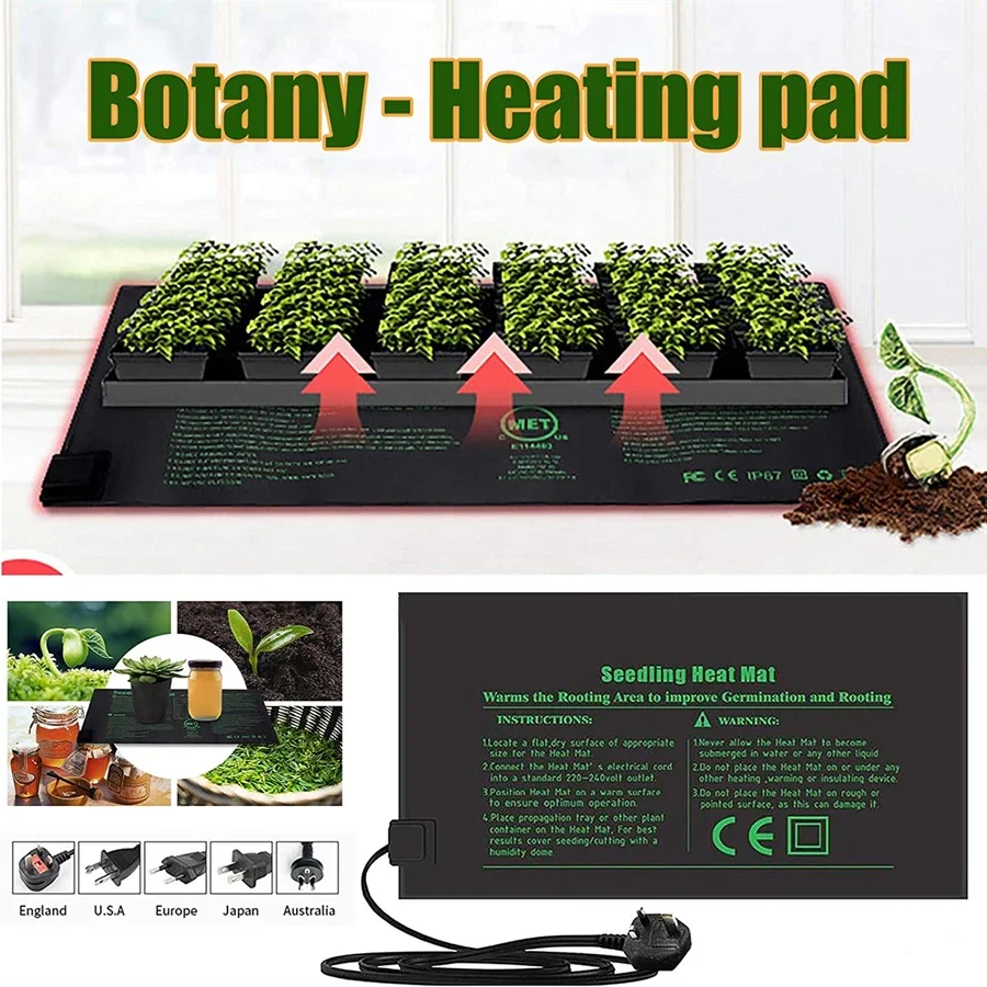 4 Sizes 220V EU Plug Seedling  - Seedling Heat Pad ulasan dan harga