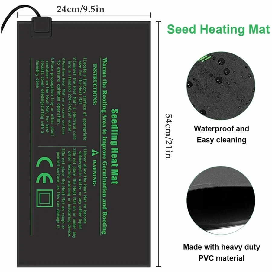 4 Sizes 220V EU Plug Seedling  - Seedling Heat Pad ulasan dan harga