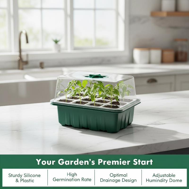 1Set Seed Starter Tray Mini Gr - Dome Propagation Kit ulasan dan harga