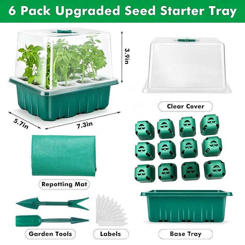 1Set Seed Starter Tray Mini Gr - Dome Propagation Kit ulasan dan harga