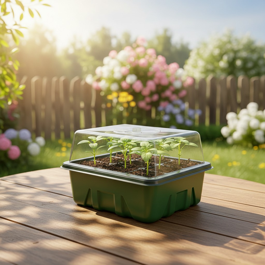 5/10Pack Seed Starter Tray See - Dome Propagation Kit ulasan dan harga