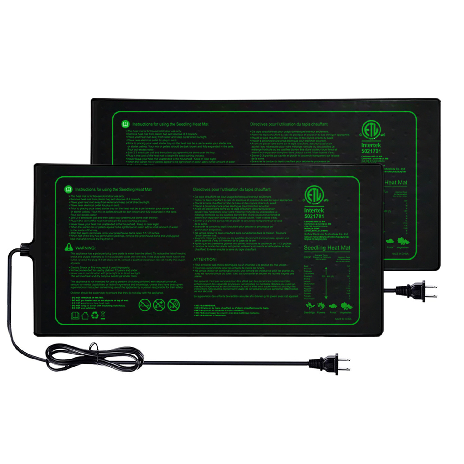 Two-pack 20x10Inch Seedling He - Seedling Heat Pad ulasan dan harga