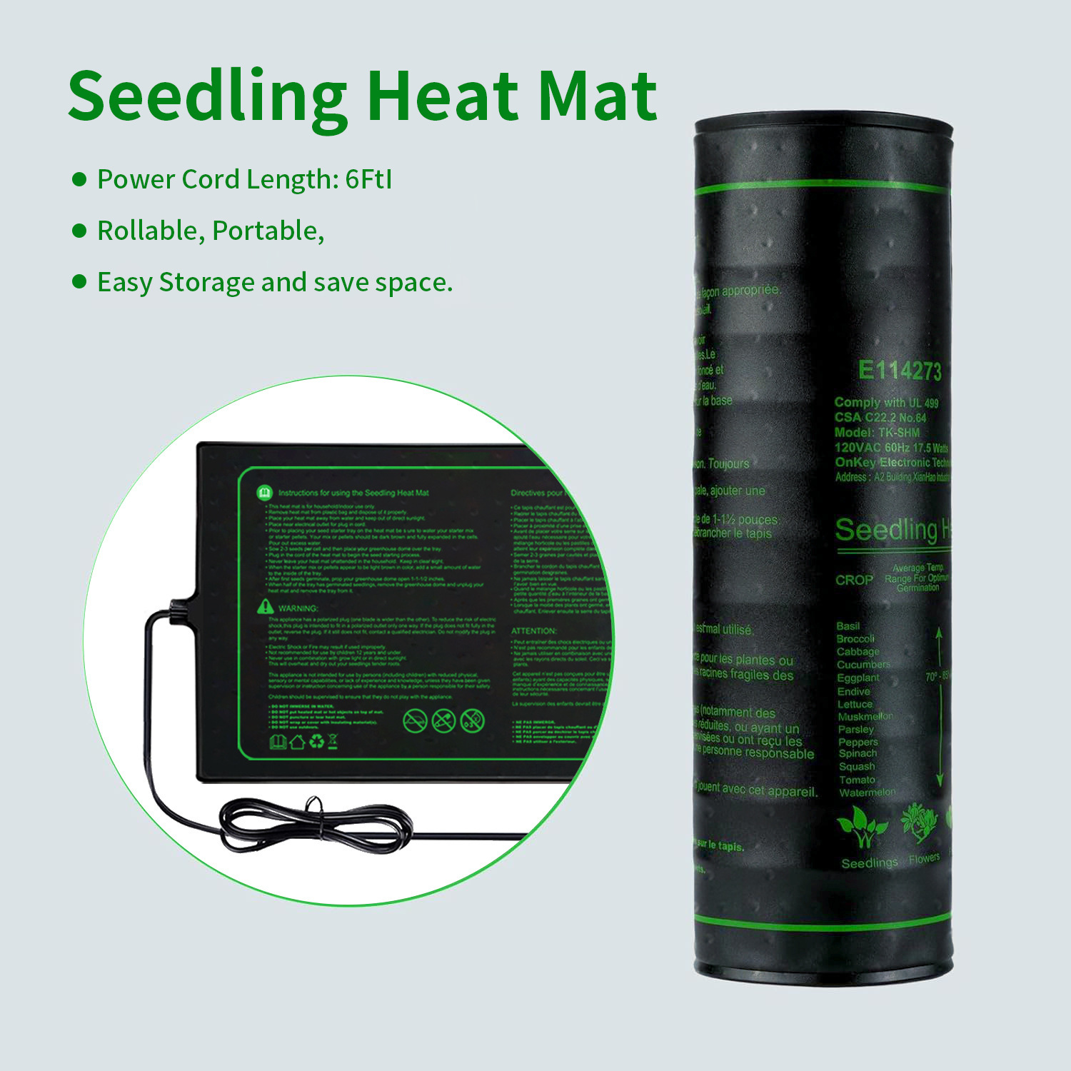 Two-pack 20x10Inch Seedling He - Seedling Heat Pad ulasan dan harga