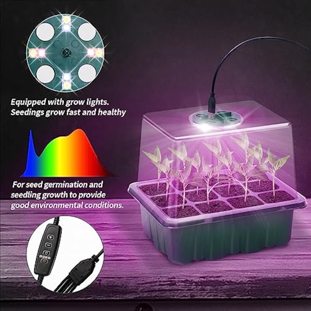 Seed Propagation Kit with Adju - Dome Propagation Kit ulasan dan harga