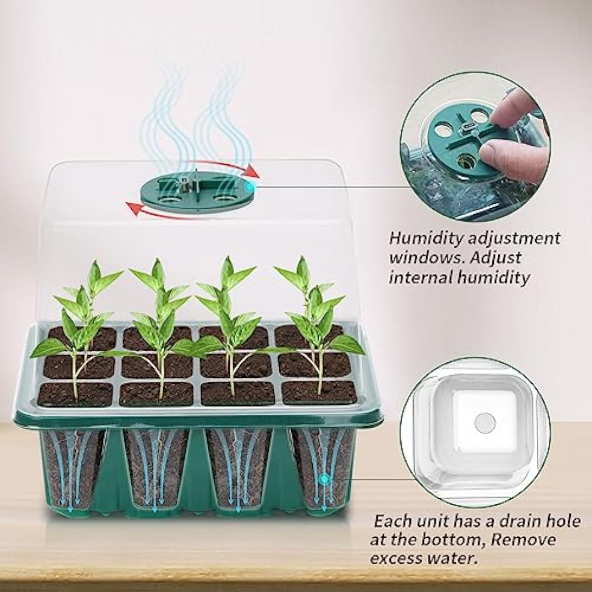 Seed Propagation Kit with Adju - Dome Propagation Kit ulasan dan harga