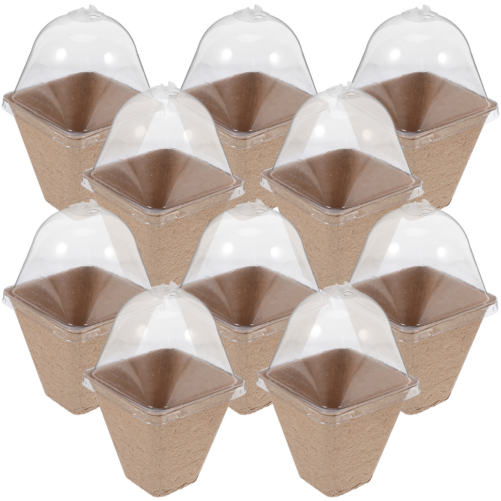 10Pcs Sustainable Seedling Sta - Dome Propagation Kit ulasan dan harga
