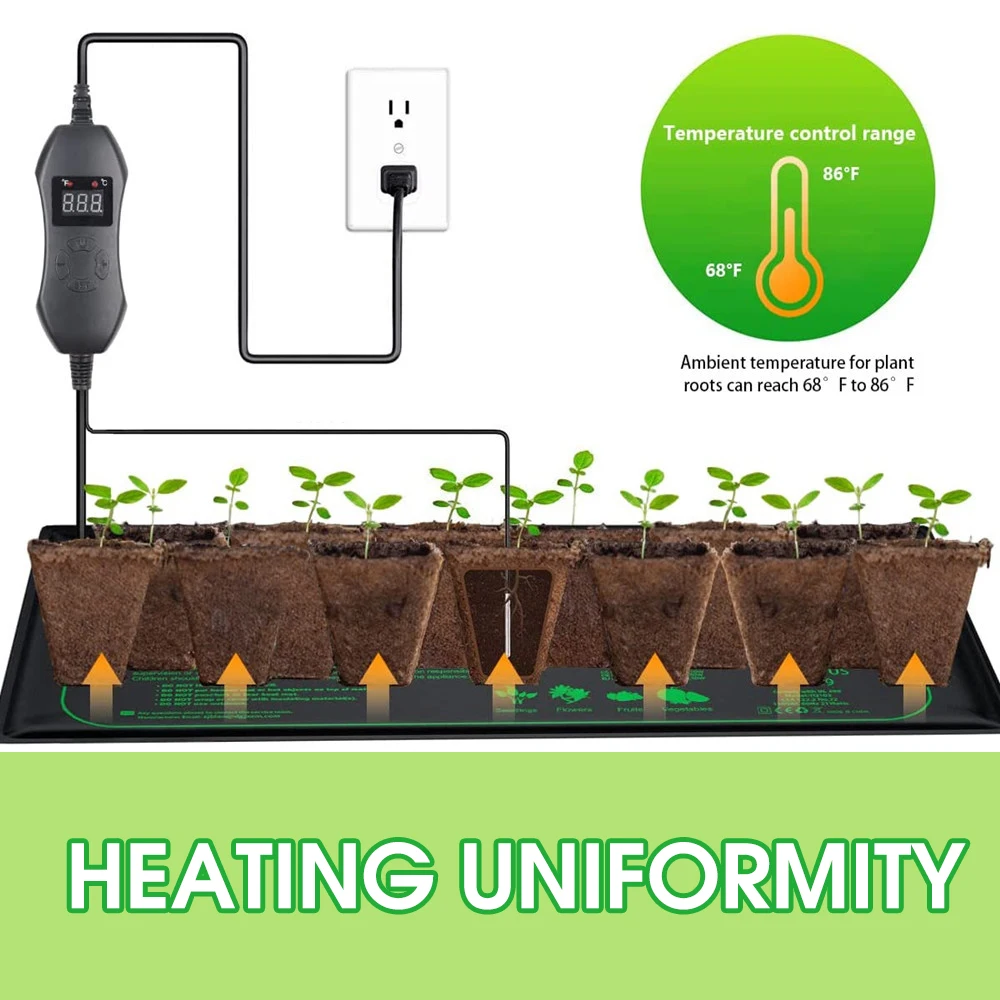 50W EU-US/UK/AU Adjustable The - Seedling Heat Pad ulasan dan harga
