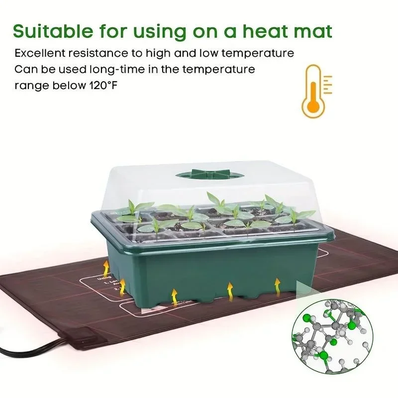 12Grids Seedling Trays Seed St - Dome Propagation Kit ulasan dan harga